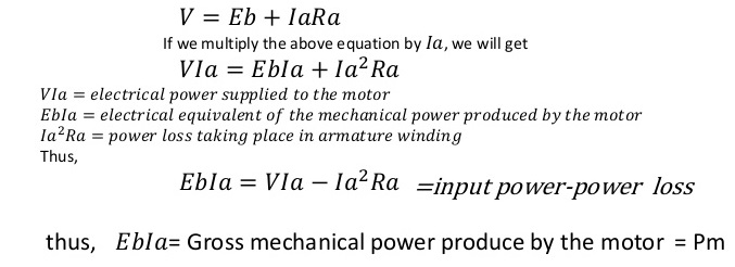 dc-motor-voltage-power-equation