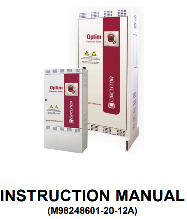 Circutor Optim Series Instruction Manual
