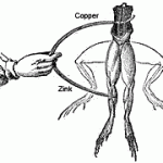 Luigi Galvani experiment with frogs legs
