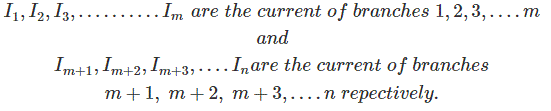 Kirchhoff's Current Law equation