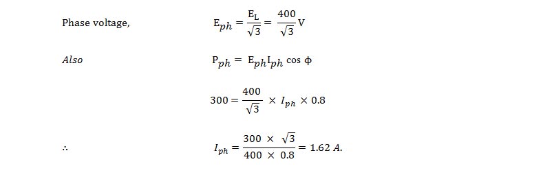 phase voltage calculation