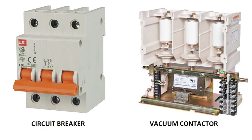 contactor vs circuit breaker