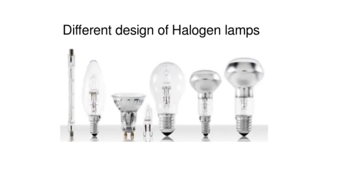 Different design of Halogen lamps